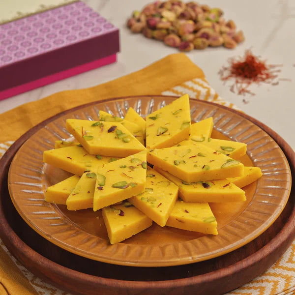 Mishti Sweets Kesar Kaju Katli 250gm