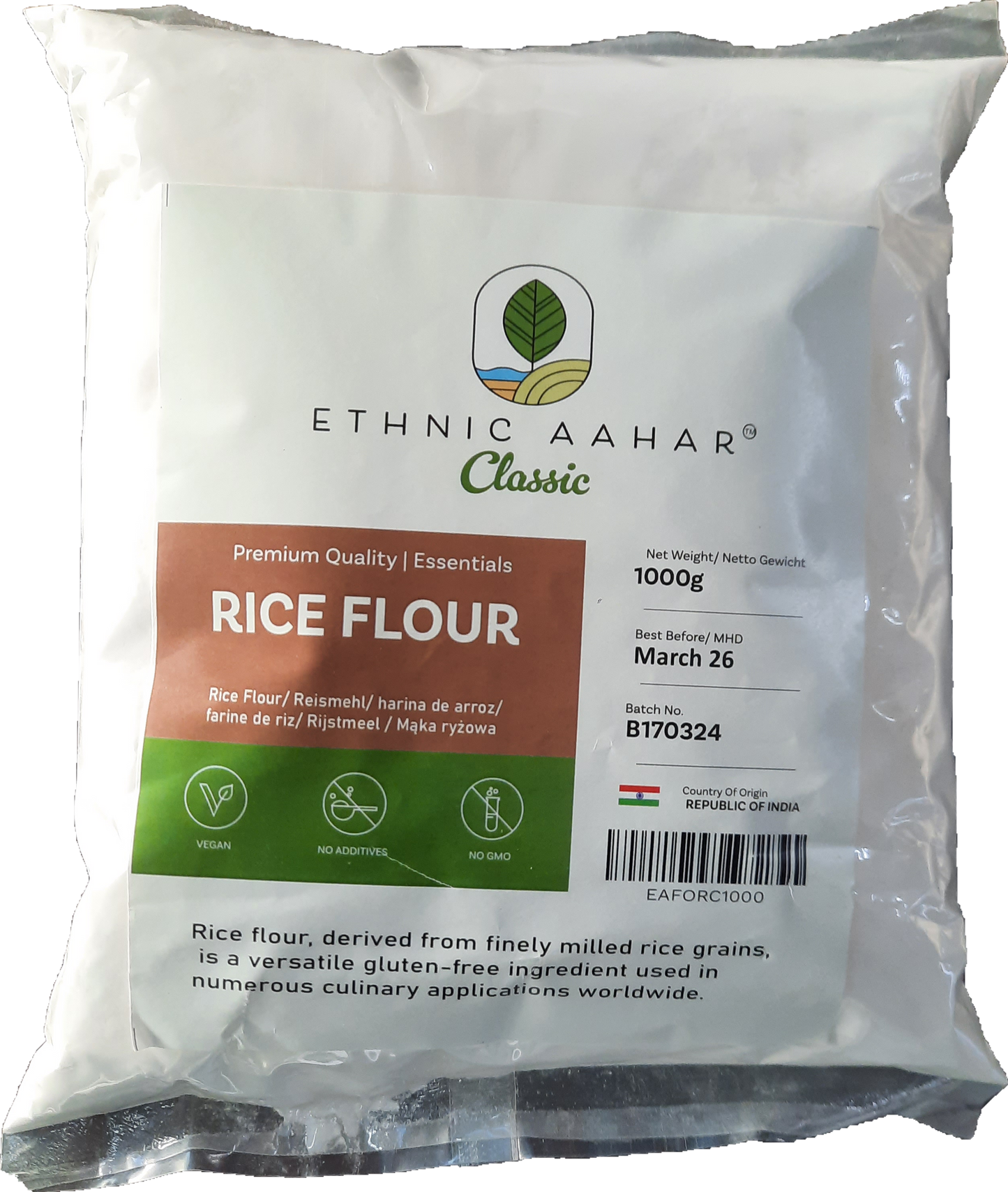 Ethnic Aahar Rice Flour 1kg