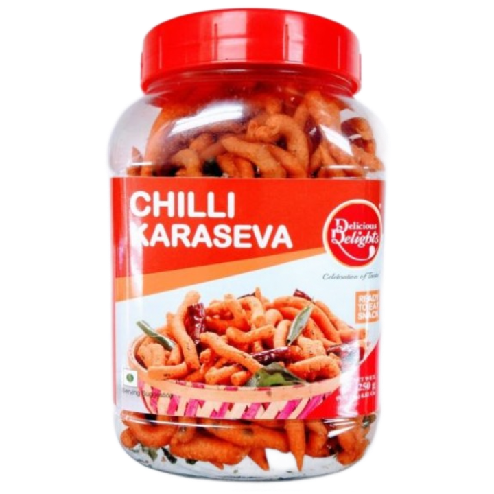 Delicious Delights Chilli Karaseva Spiced 250gm