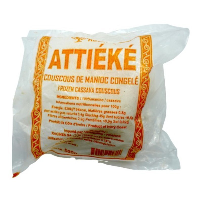 Frozen Attieke Cassava Couscuous Ivory Coast 500gm- Only Berlin Same Day Delivery