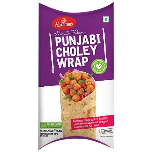 Frozen Haldiram's Punjabi Choley Wrap 156gm - Only Berlin same day delivery