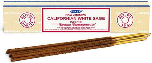 Satya Nag Champa Agarbatti - Californian White Sage 15gm