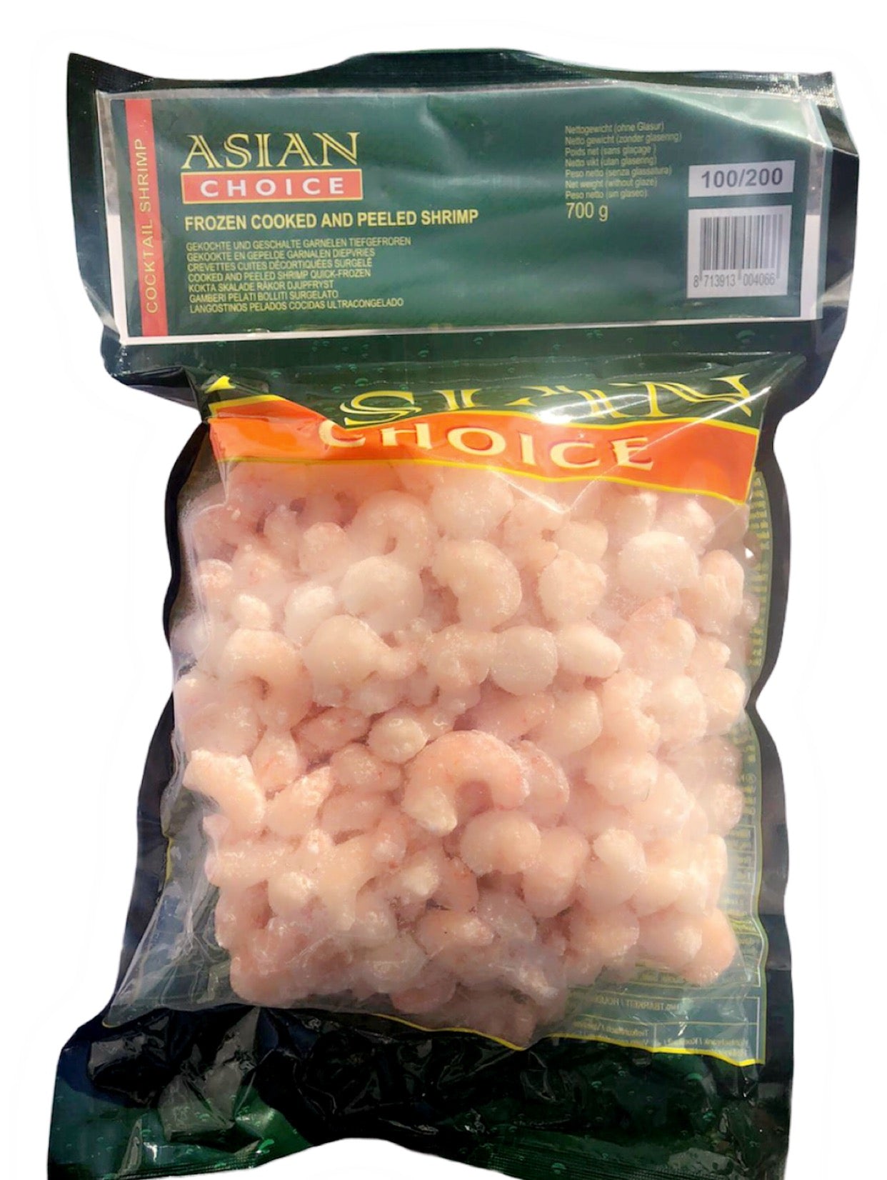 Frozen Asia choice Cooked And Peeled Shrimp (100/200) 700gm - Only Berlin Same Day Delivery