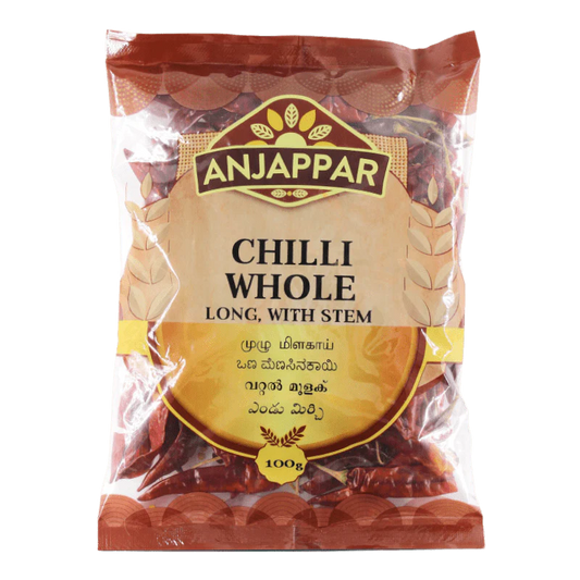 Anjappar Dried Chilli Whole 100gm