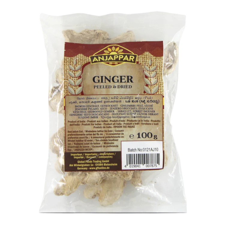 Anjappar Dried Ginger(Peeled) 100gm