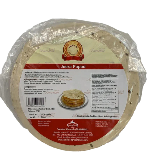 Annam Jeera Papad 200gm