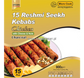 Frozen Crown Reshmi Meat Seekh Kebab (15 pieces) Charcoal 900gm - Only Berlin Same Day Delivery