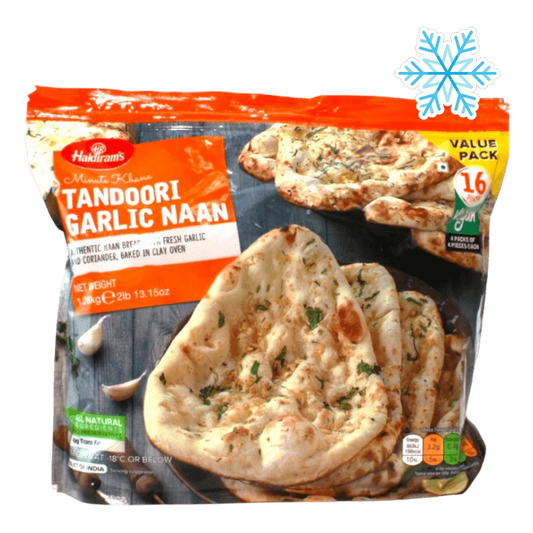 Frozen Haldiram's Tandoori Garlic Naan(Vegan) 1.28kg - Only Berlin Same Day Delivery