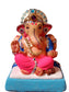 Ganesh Idol 6"  Home Visarjan Kacchi Mitti Ganesh (Eco Friendly -15) (Diamond)