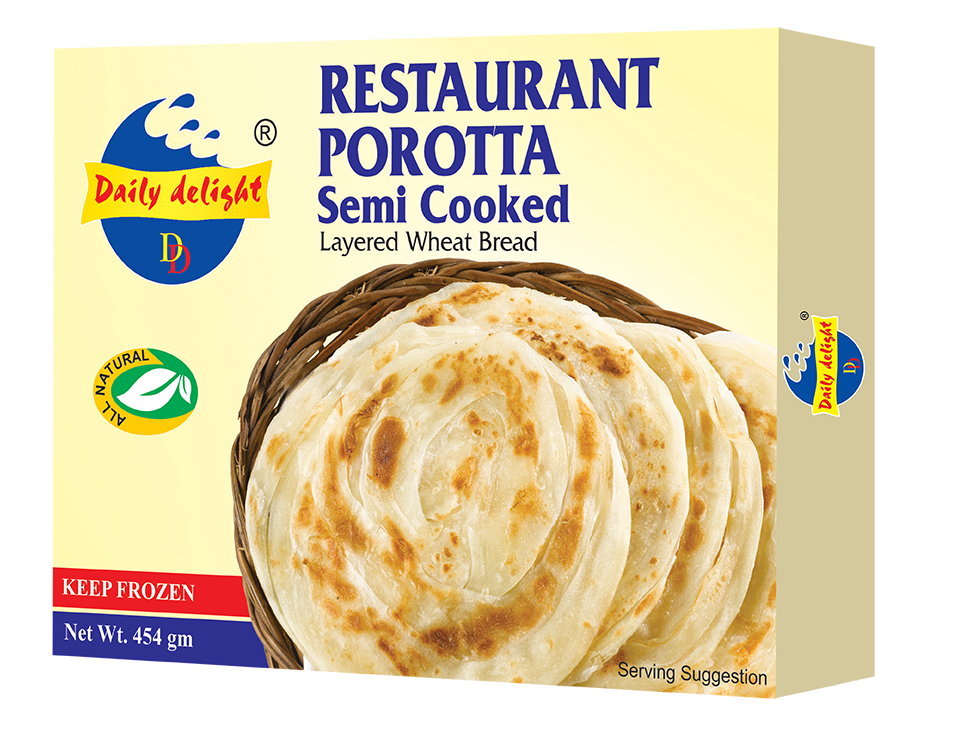 Frozen Daily Delight Restaurant Porotta 454gm - Only Berlin Same Day Delivery