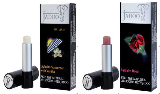 Jadoo Lip balm Combo (Rose & Vanilla  Flavor )