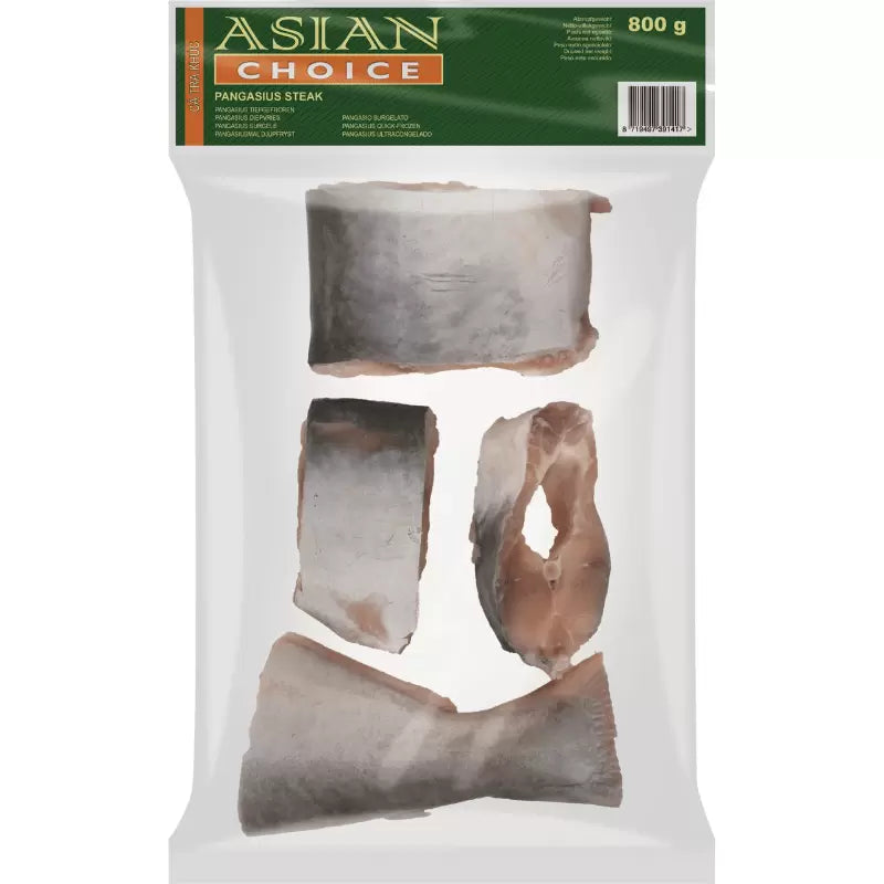 Frozen Asian Choice Pangasius Steaks Skin On (100/200) 1kg - Only Berlin Same Day Delivery