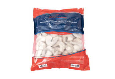 Frozen Dayseaday Vannamei Shrimp (HLSO) (Easy Peel) 16/20 750gm - Only Berlin Same Day Delivery