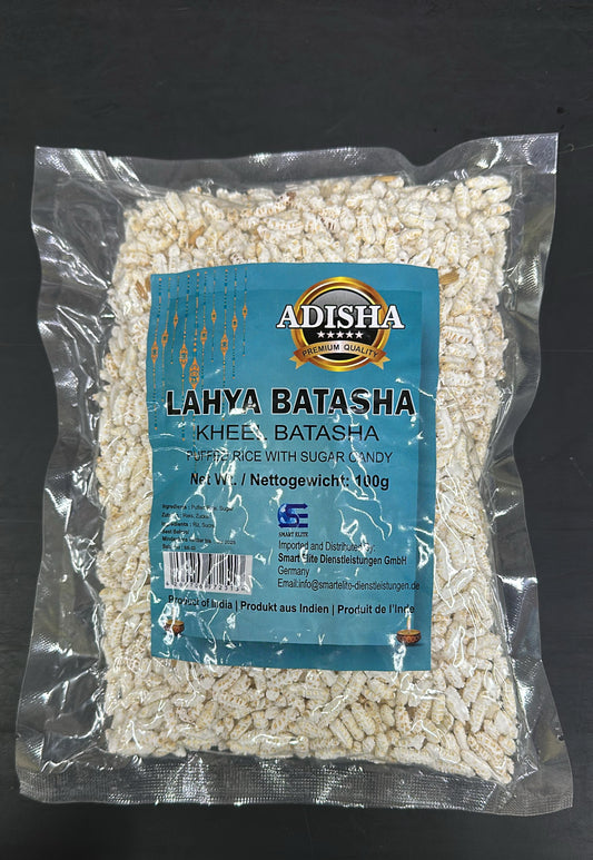 Adisha Puffed Rice with Sugar Candy(Lahya Batasha) 100gm