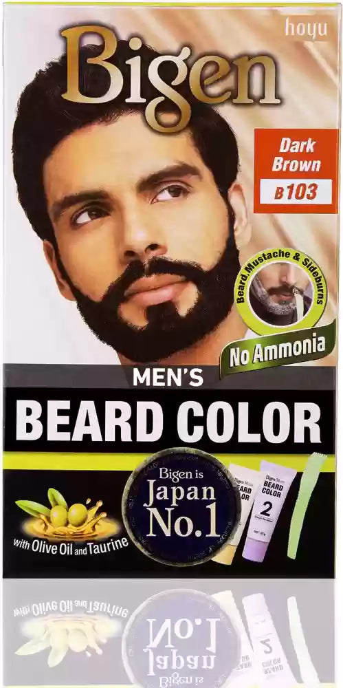 Bigen Men's Beard Colour - Dark Brown 40gm