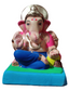 Ganesh Idol 6"  Home Visarjan Kacchi Mitti Ganesh (Eco Friendly -03) (COLOURED)