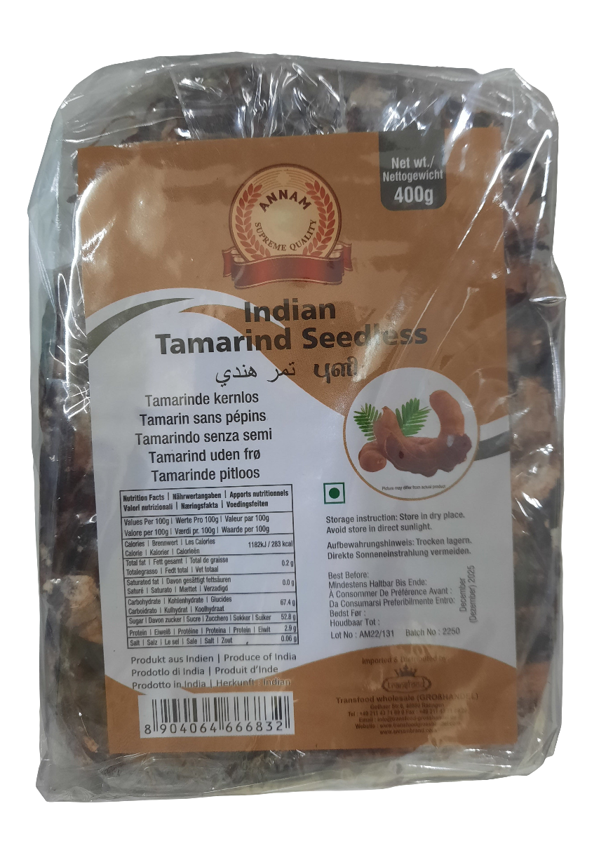 Annam Indian Tamarind (Seedless) 400gm