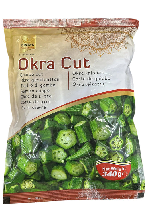 Frozen Crown Okra Cut 340gm - Only Berlin Same Day Delivery