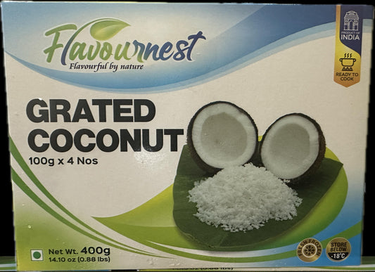 Frozen Flavournest Grated Coconut 400gm - Only Berlin same day delivery