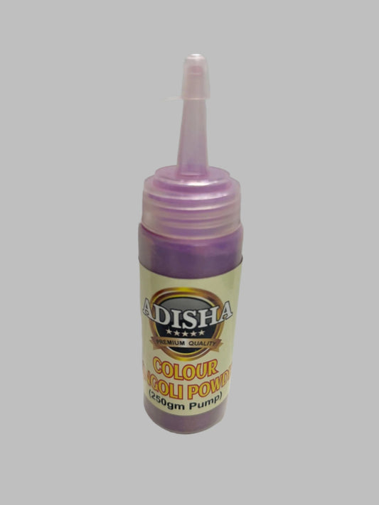 Adisha Rangoli Colour Pump (Purple) 250gm