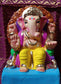 Ganesh Idol 6"  Home Visarjan Kacchi Mitti Ganesh (Eco Friendly -04) (COLOURED)