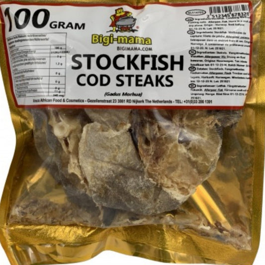 Bigi Mama Stockfish Cod Steaks 100gm