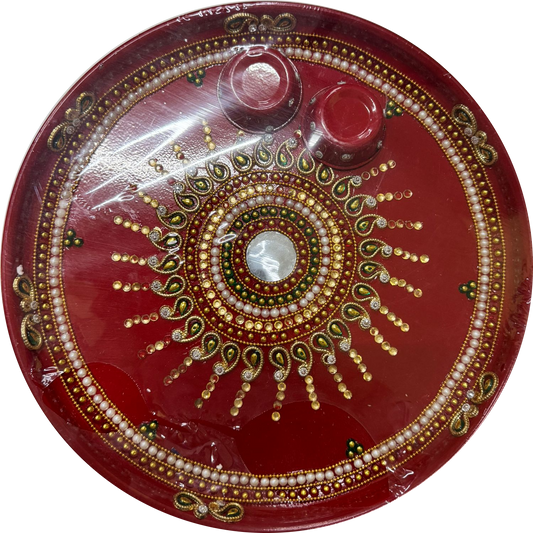 Pooja Plate - Puja Thali (25 cm diameter)