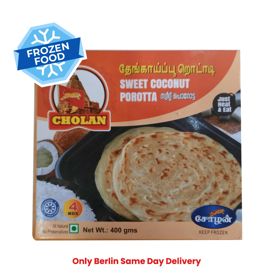 Frozen Cholan Sweet Coconut Paratha 400gm - Only Berlin Same Day Delivery