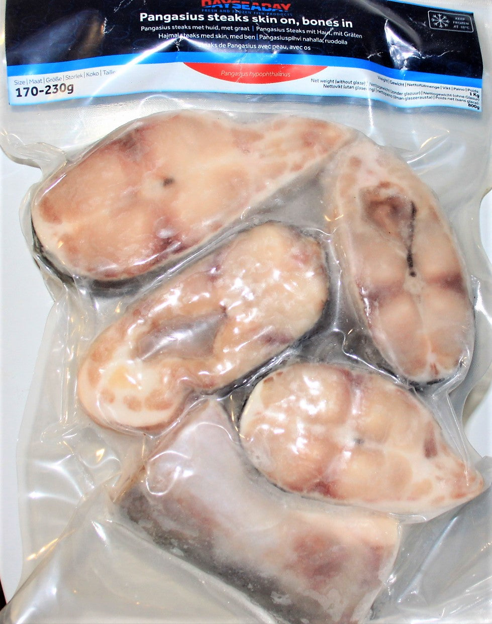 Frozen Pangasius Steaks Skin On (170-230gm) 800gm - Only Berlin Same Day Delivery