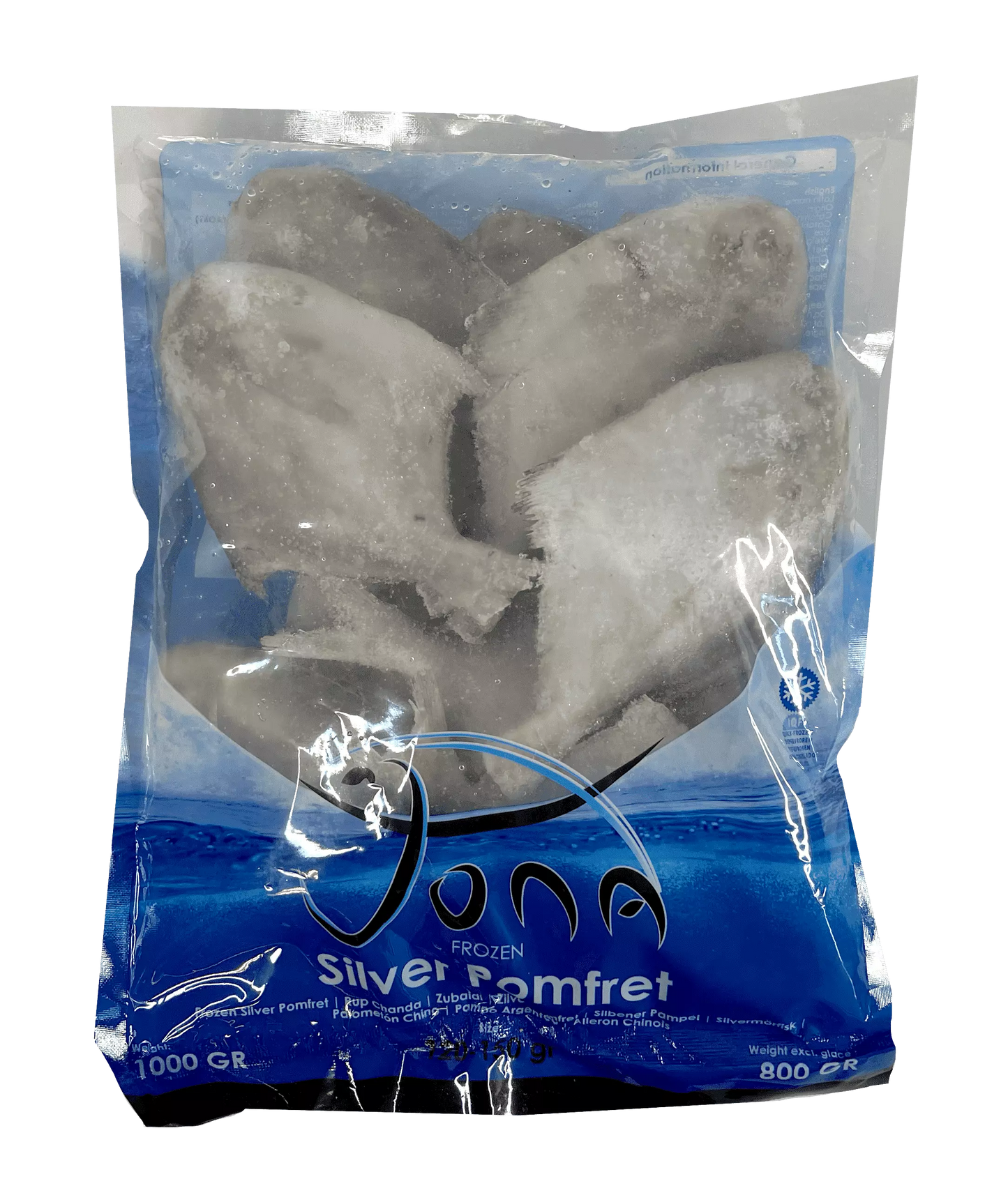 Frozen Jona Silver Pomfret 1kg - Only Berlin Same Day Delivery