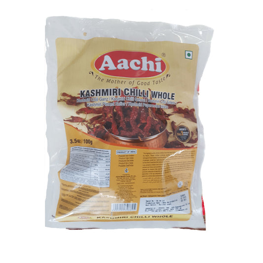 Aachi Kashmiri Chilli Whole with Stem 100gm