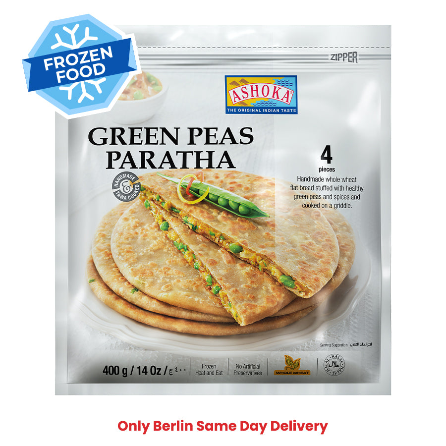 Frozen Ashoka Green Peas Paratha (4 pieces) 400gm - Only Berlin Same Day Delivery