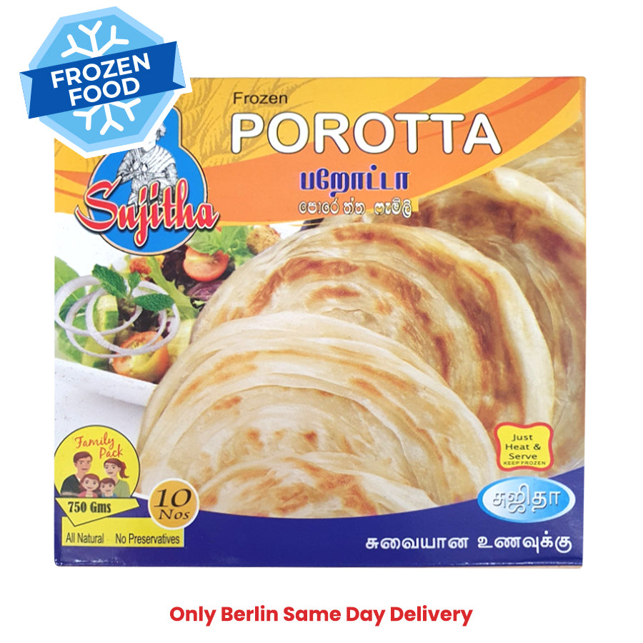 Frozen Sujitha Parotta (10 pieces) 750gm - Only Berlin Same Day Delivery